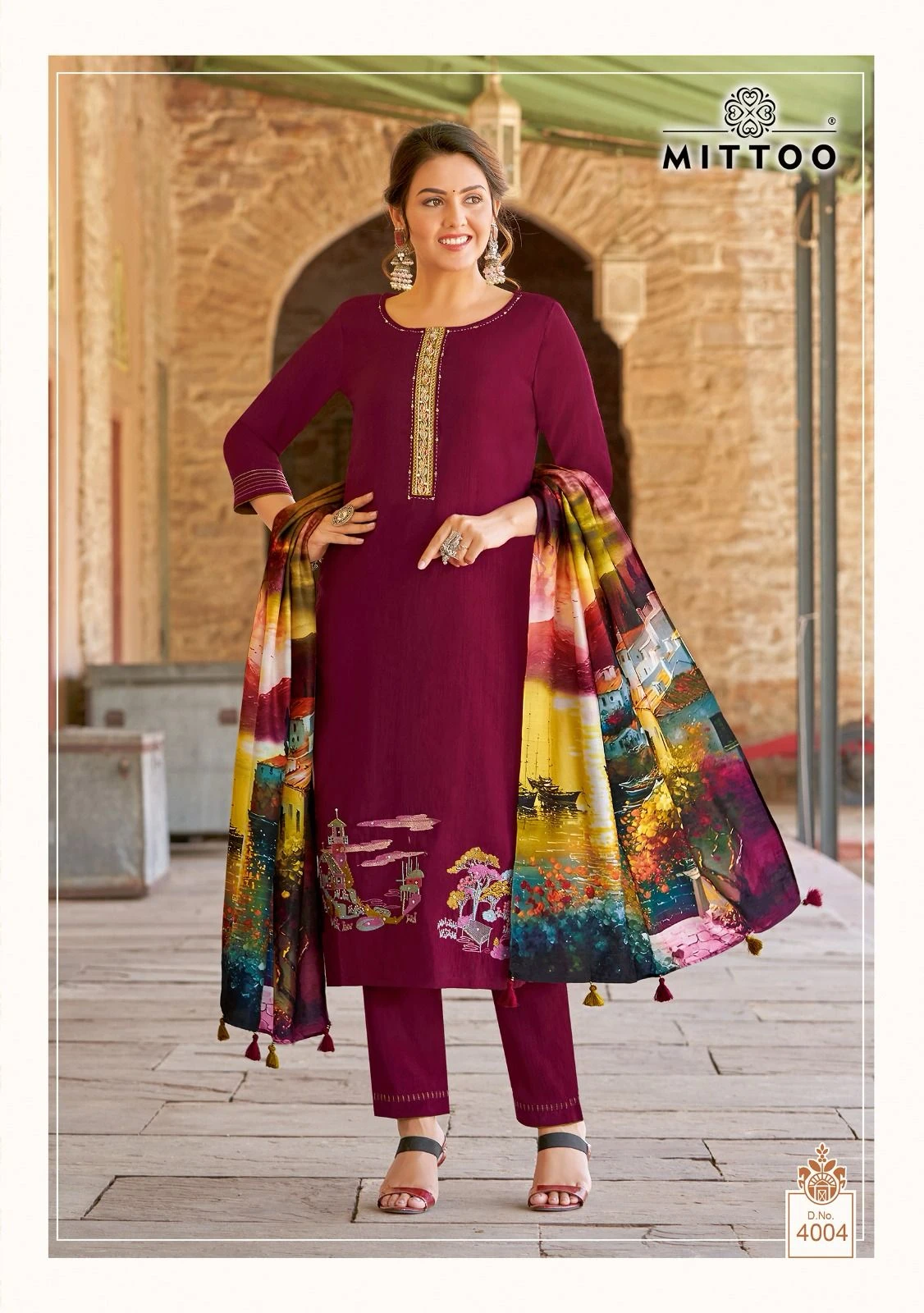 Mittoo Rivayat Viscose Weaving Wholesale Readymade Salwar Suit Catalog — Wholesale Readymade Suit, Mittoo wholesale from Surat — Photo 3